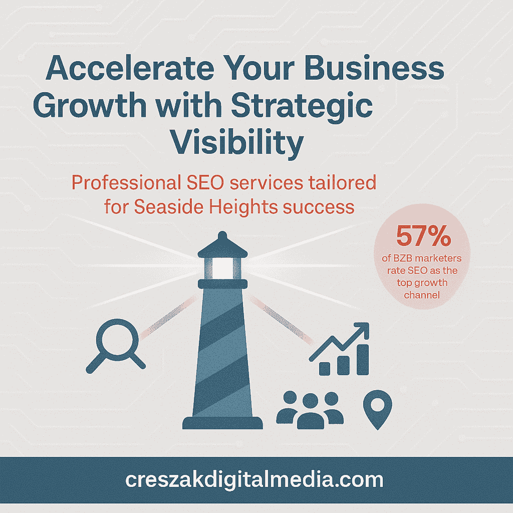 SEO Services in Seaside Heights driving business growth through strategic visibility by CresZak Digital Media