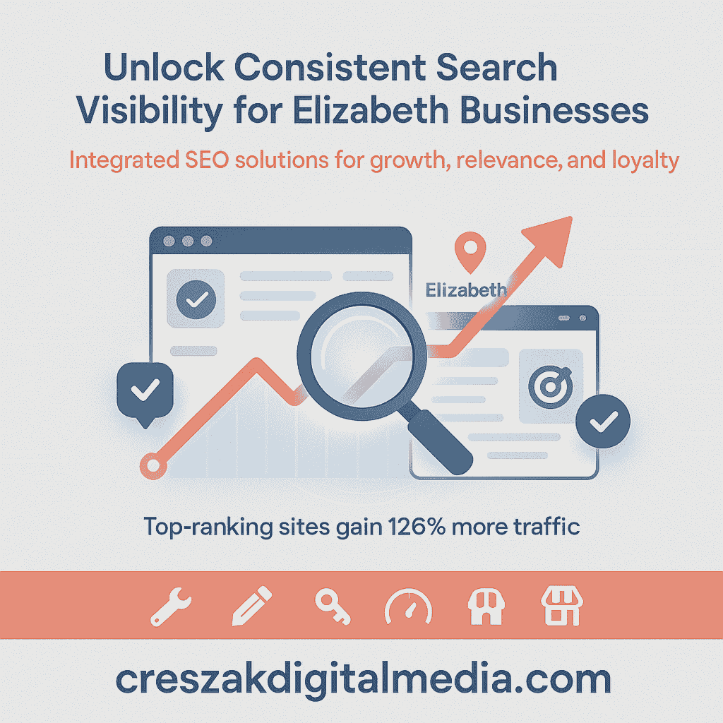 essential elements of effective search visibility solutions Essential elements of SEO Services in Elizabeth delivering effective search visibility by CresZak Digital Media for ranking growth