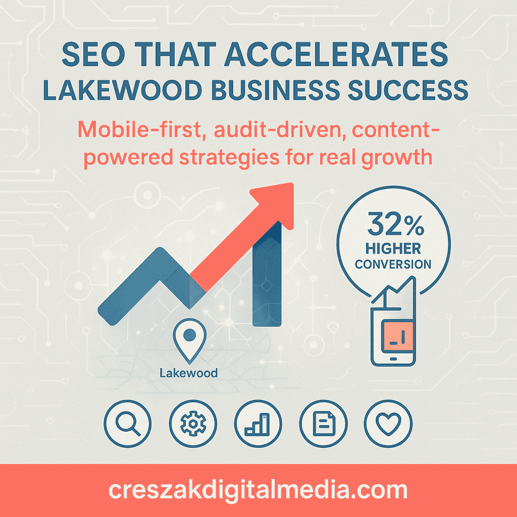 Essential elements of SEO Services in Lakewood that improve rankings by CresZak Digital Media through on page optimization