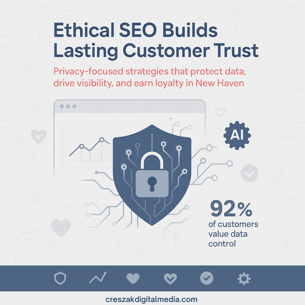 Ethical SEO Services in New Haven building customer trust by CresZak Digital Media using white hat SEO practices