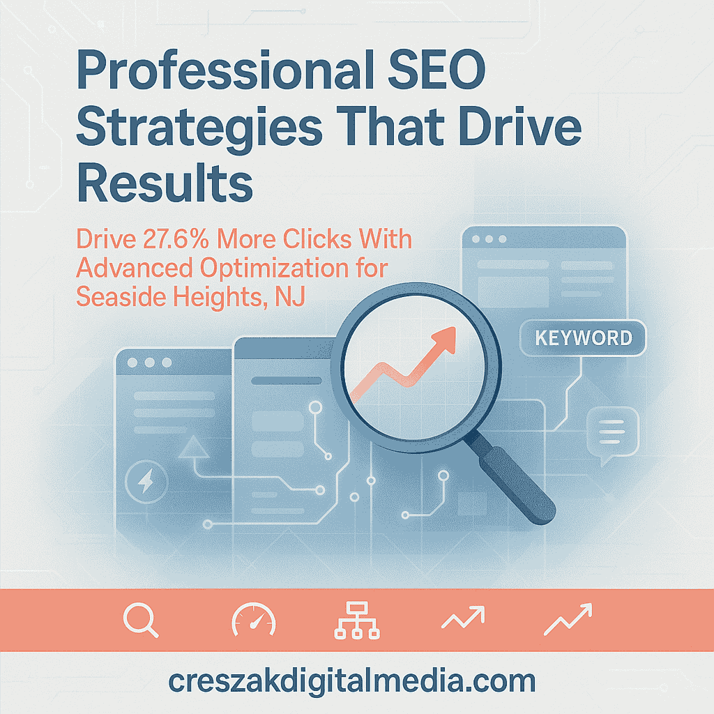 Professional SEO Services in Seaside Heights driving measurable results by CresZak Digital Media through organic search optimization