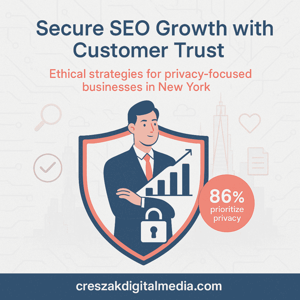 Secure SEO Services in New York protecting customer information by CresZak Digital Media using white hat SEO