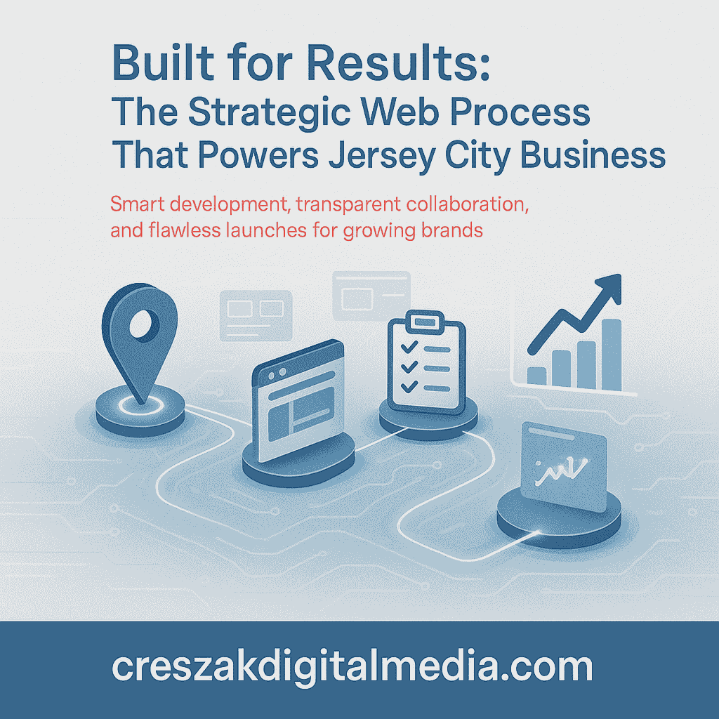 Strategic development process behind Web Design Services in Jersey City by CresZak Digital Media delivering scalable responsive website solutions