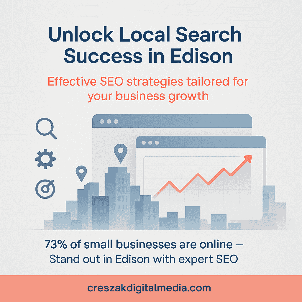 Understanding SEO Services in Edison for business owners explained by CresZak Digital Media using search optimization strategy