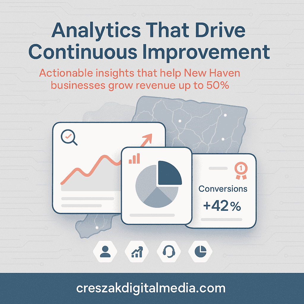 Analytics insights from Web Design Services in New Haven by CresZak Digital Media improving performance with conversion optimization