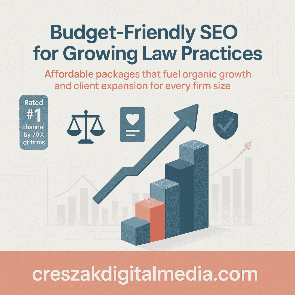 Budget-friendly SEO services for lawyers packages scaling with your legal practice by CresZak Digital Media experts