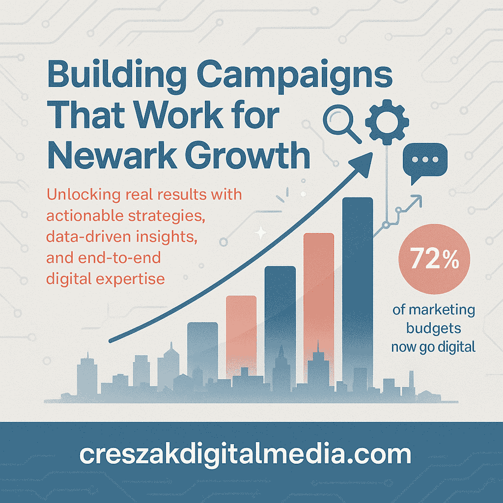 Digital Marketing Services in Newark building high performing campaigns with SEO strategy by CresZak Digital Media