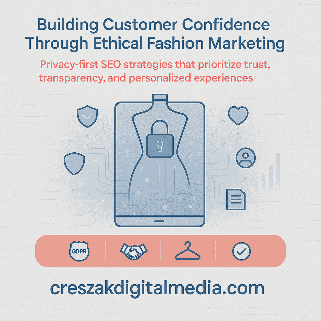 Building customer confidence through ethical SEO services for fashion marketing by CresZak Digital Media agency