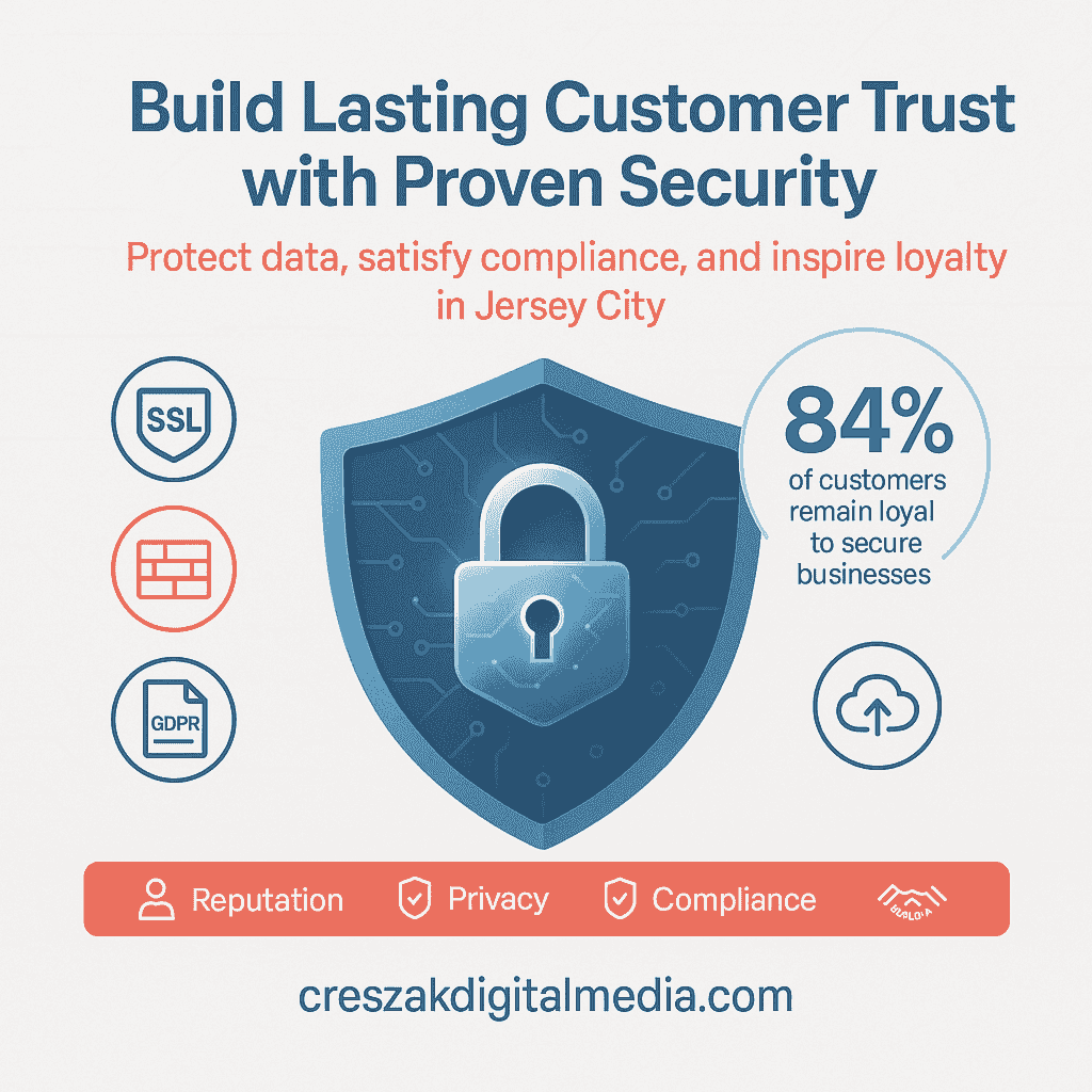 Digital Marketing Services in Jersey City building trust through secure marketing data practices by CresZak Digital Media