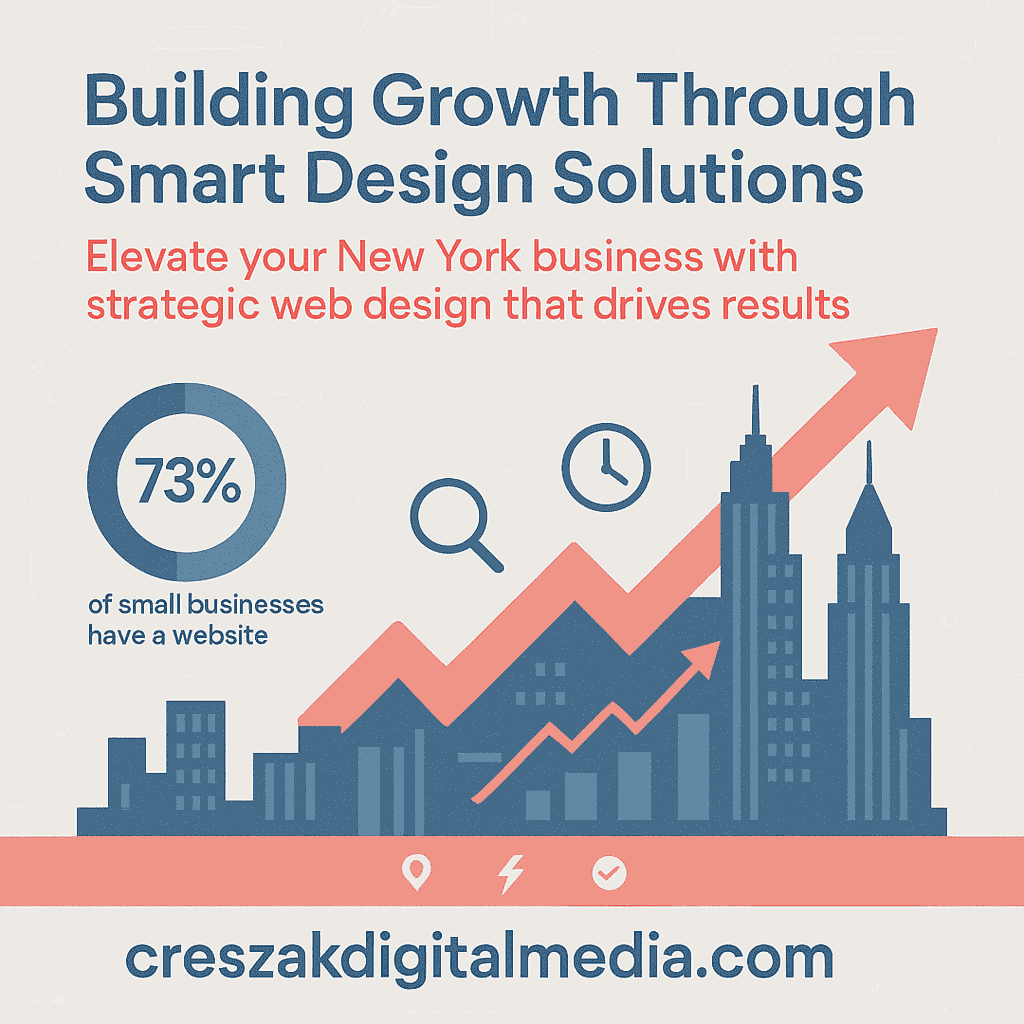 Web Design Services in New York building digital authority and brand visibility for growing companies by CresZak Digital Media