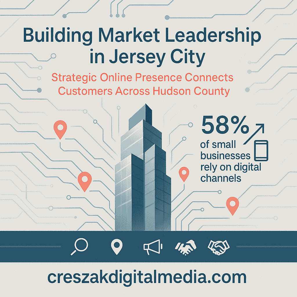 Digital Marketing Services in Jersey City building market leadership with strategic online presence by CresZak Digital Media