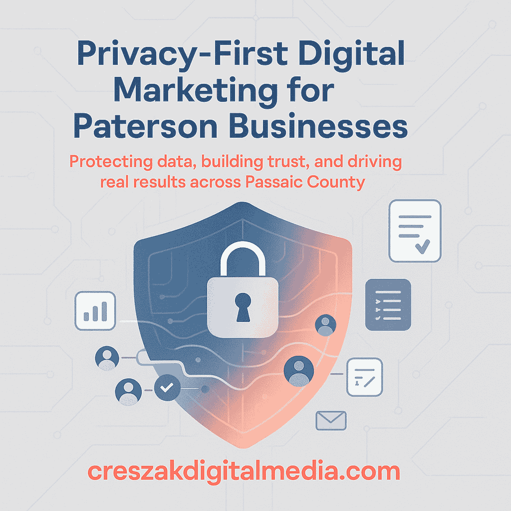 Digital Marketing Services in Paterson protecting customer data with privacy focused marketing analytics by CresZak Digital Media