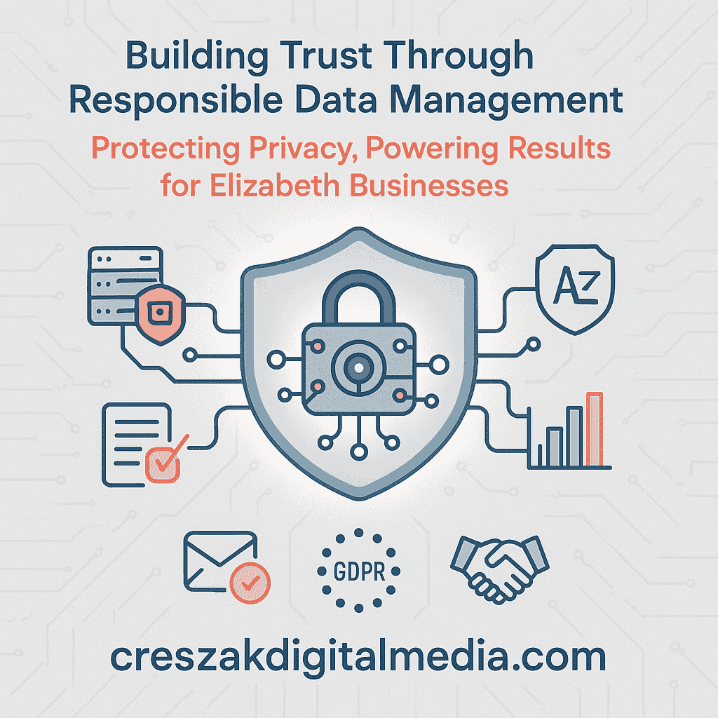 Digital Marketing Services in Elizabeth ensuring responsible marketing data protection with analytics by CresZak Digital Media