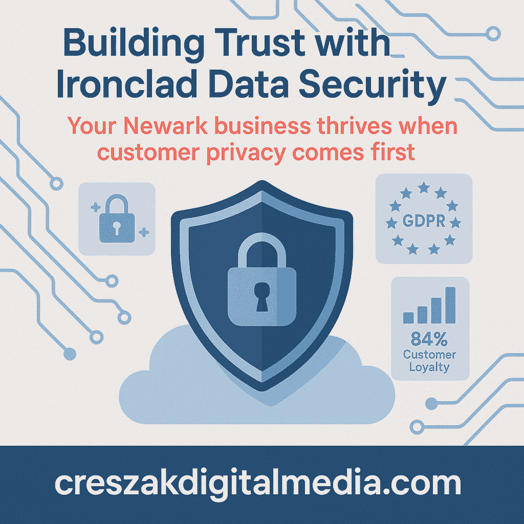 Digital Marketing Services in Newark protecting marketing data with secure analytics systems by CresZak Digital Media