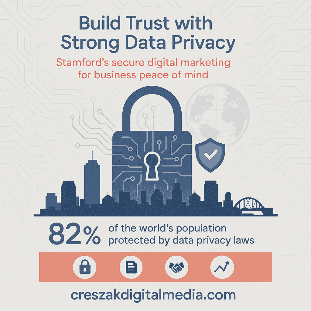 building trust through strong privacy standards for stamford businesses Digital Marketing Services in Stamford protecting customer data with strong privacy focused analytics by CresZak Digital Media