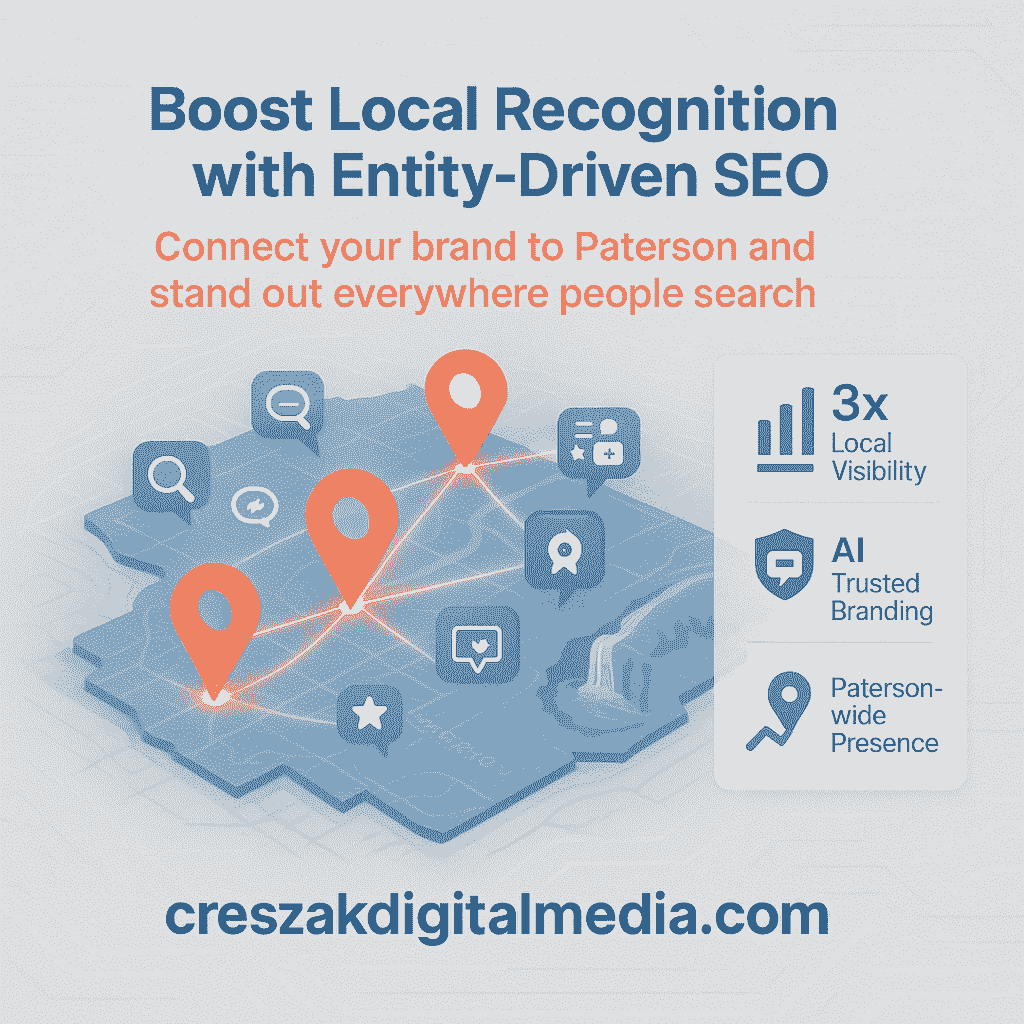Digital Marketing Services in Paterson using entity based SEO to build search authority by CresZak Digital Media