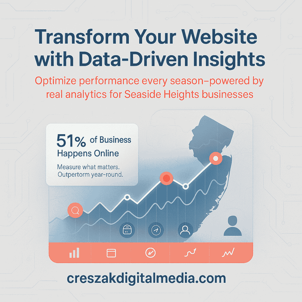Web Design Services in Seaside Heights powered by CresZak Digital Media using analytics driven website optimization