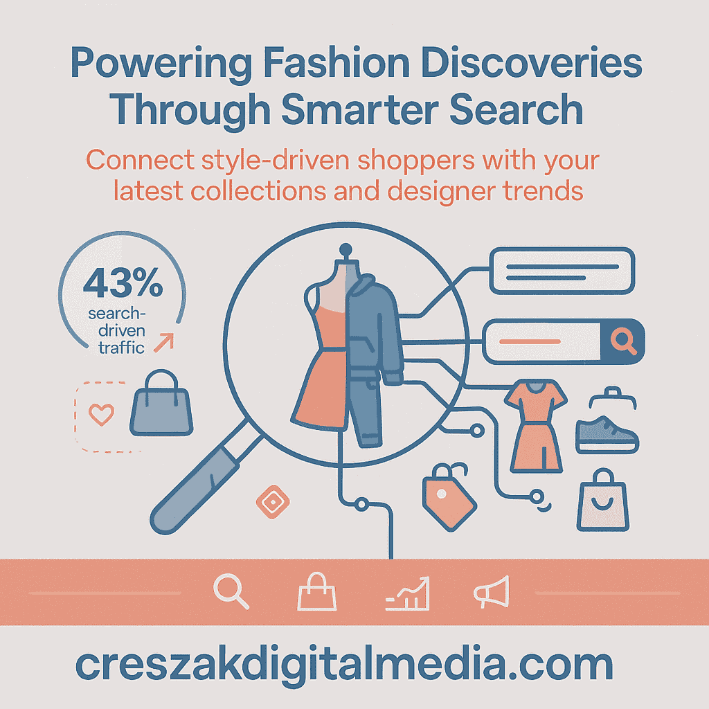 Connecting fashion brands with ready-to-buy shoppers through SEO services for fashion by CresZak Digital Media