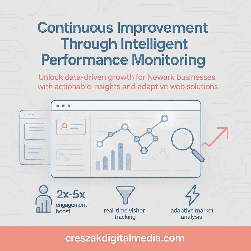 Web Design Services in Newark improved through analytics and performance monitoring by CresZak Digital Media for continuous growth