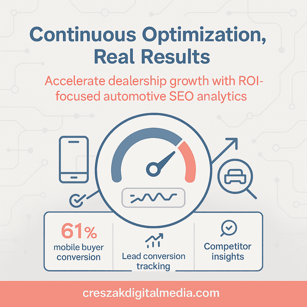 Delivering measurable results through continuous SEO services for car dealerships and automotives performance optimization