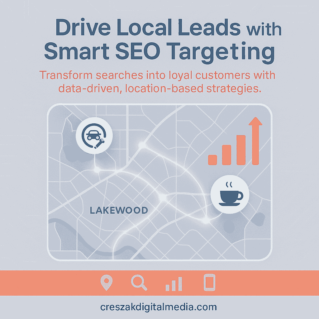 SEO Services in Lakewood driving targeted local lead generation by CresZak Digital Media using conversion optimization