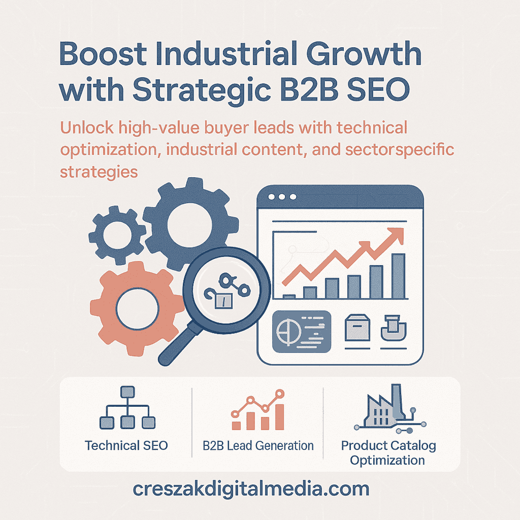 Essential B2B industrial SEO components driving effective search rankings for business industry growth online