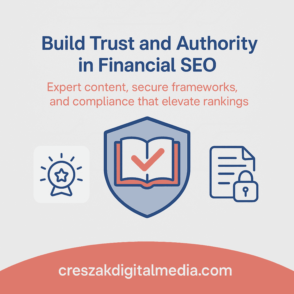 Essential technical trust elements strengthening SEO services for finance search rankings by CresZak Digital Media