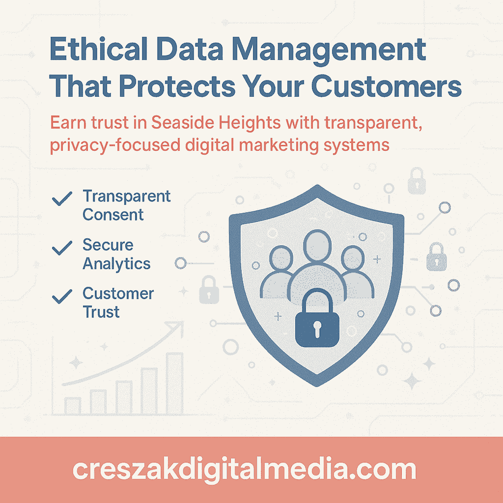 Digital Marketing Services in Seaside Heights protecting customer data with ethical marketing analytics by CresZak Digital Media