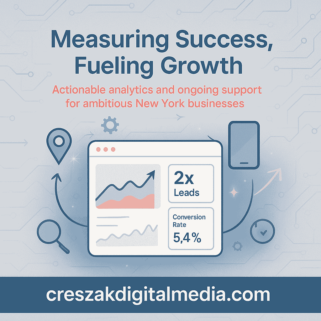 Web Design Services in New York using analytics and performance optimization for smarter websites by CresZak Digital Media