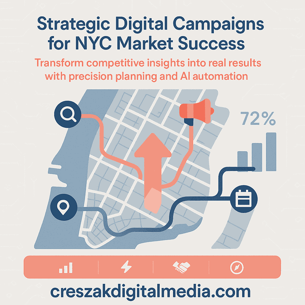 Digital Marketing Services in New York strategic campaign development with SEO strategy by CresZak Digital Media