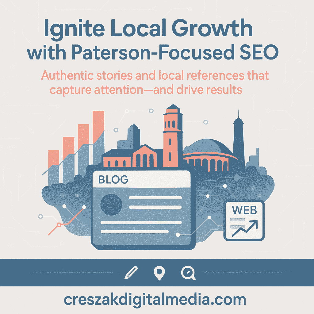 Digital Marketing Services in Paterson creating local SEO content reflecting Paterson community and conversions by CresZak Digital Media