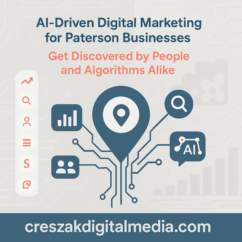 Digital Marketing Services in Paterson improving human and AI discovery with SEO strategy by CresZak Digital Media