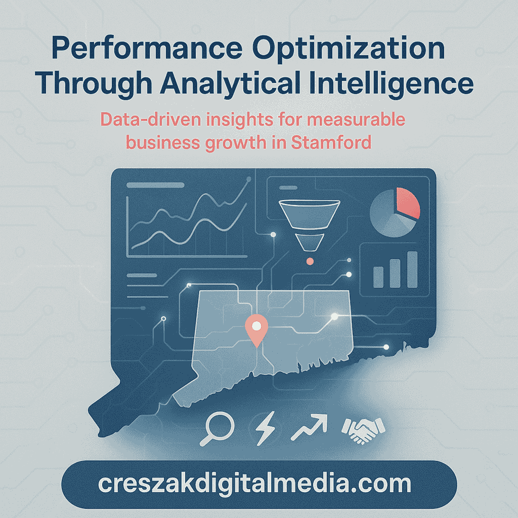 Web Design Services in Stamford improving performance through analytics driven website optimization by CresZak Digital Media