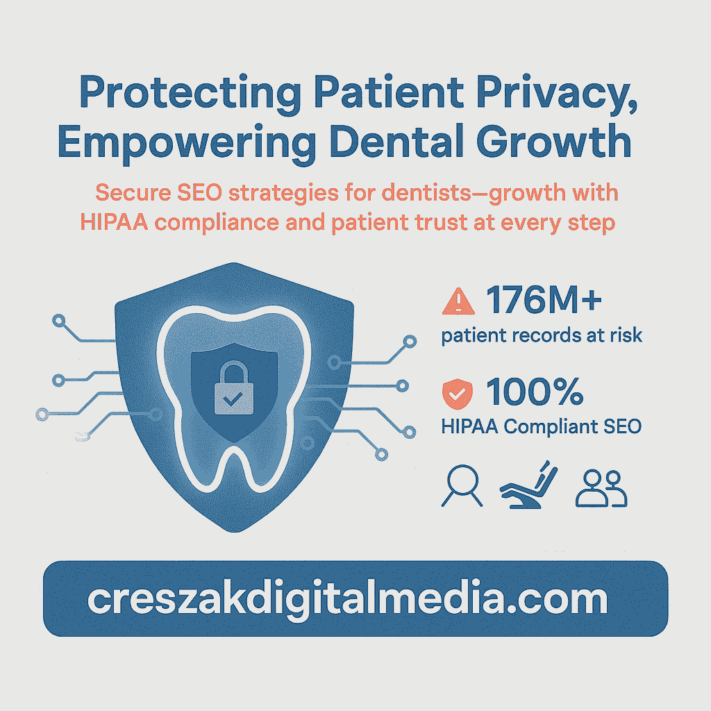Protecting patient information while building strong online visibility with SEO services for dentists experts