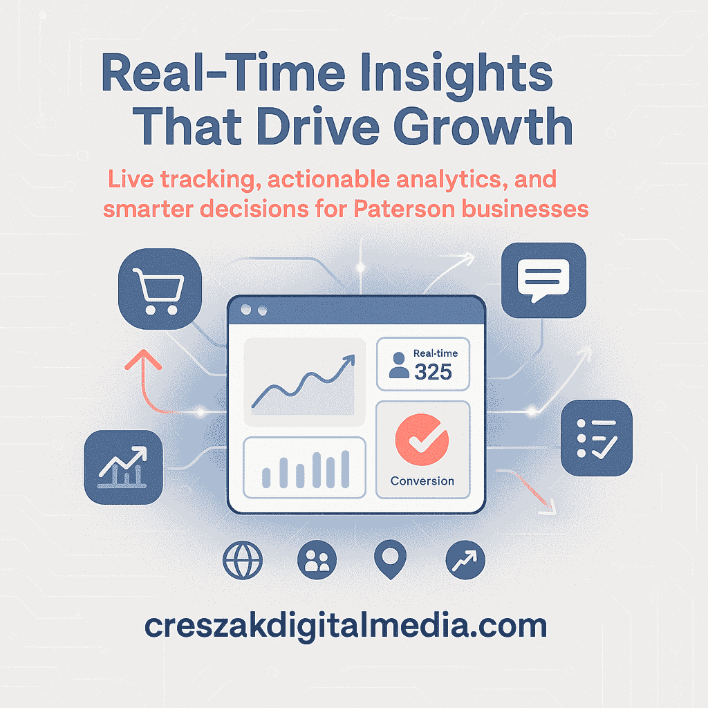 Web Design Services in Paterson with real-time analytics by CresZak Digital Media improving website performance and local growth