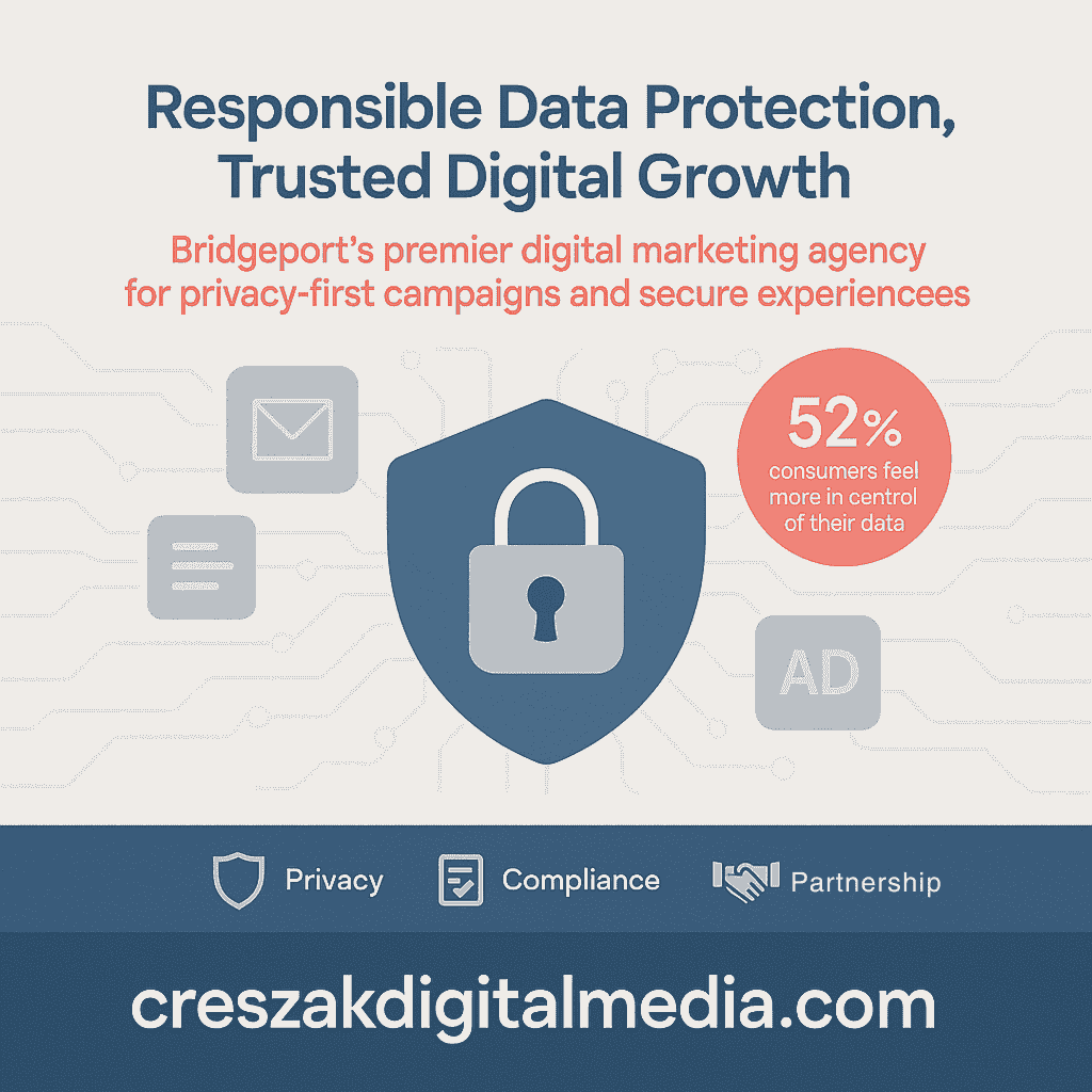 Digital Marketing Services in Bridgeport protecting marketing data with secure analytics systems by CresZak Digital Media