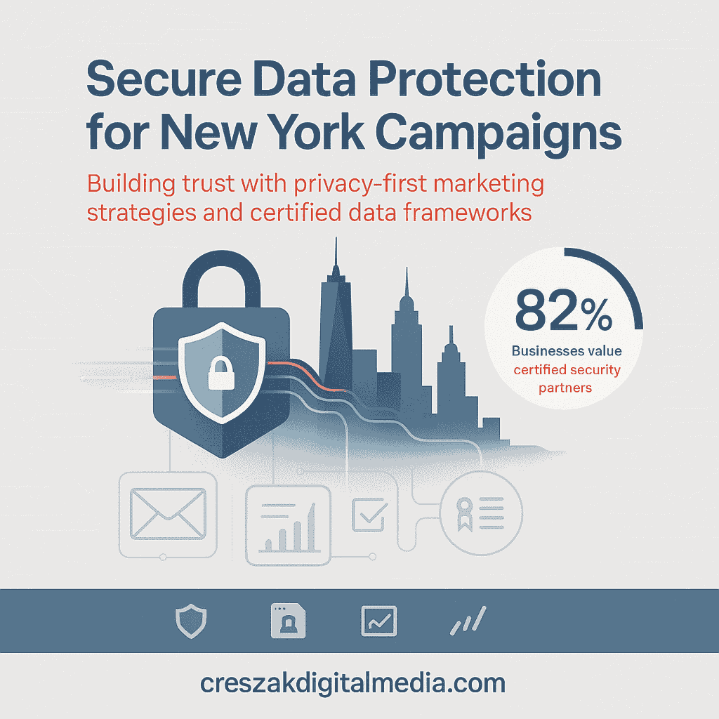 Digital Marketing Services in New York ensuring secure data protection in marketing analytics by CresZak Digital Media