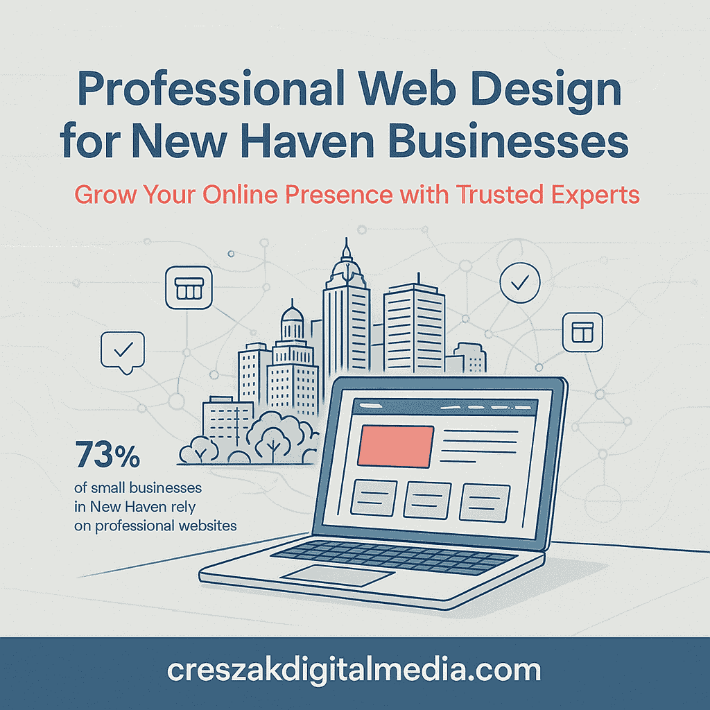 Starting Your Journey with Web Design Services in New Haven by CresZak Digital Media with responsive website design for small business growth