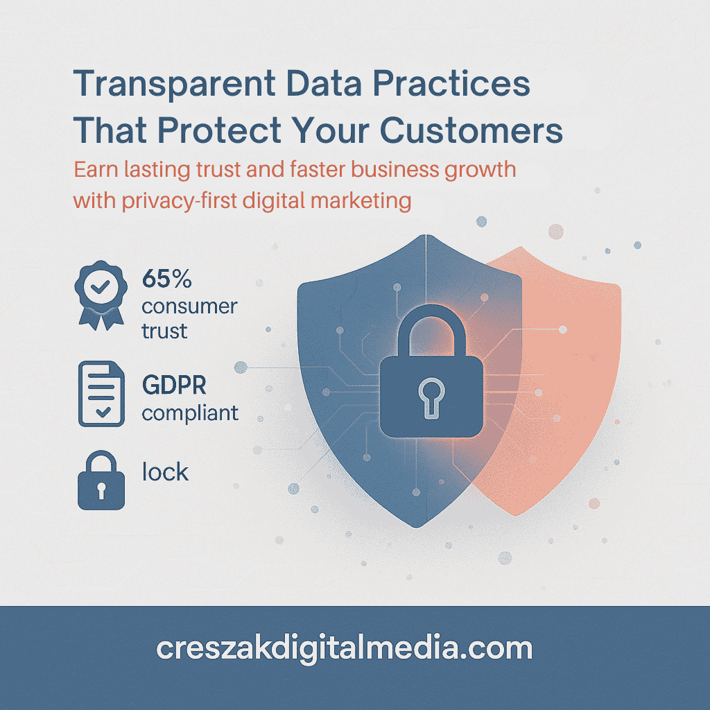 Digital Marketing Services in East Brunswick protecting customer data with transparent analytics by CresZak Digital Media
