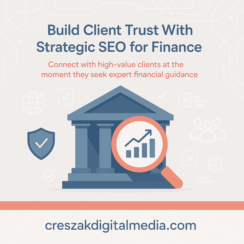 Understanding how financial firms use SEO services for finance to attract qualified clients with CresZak Digital Media