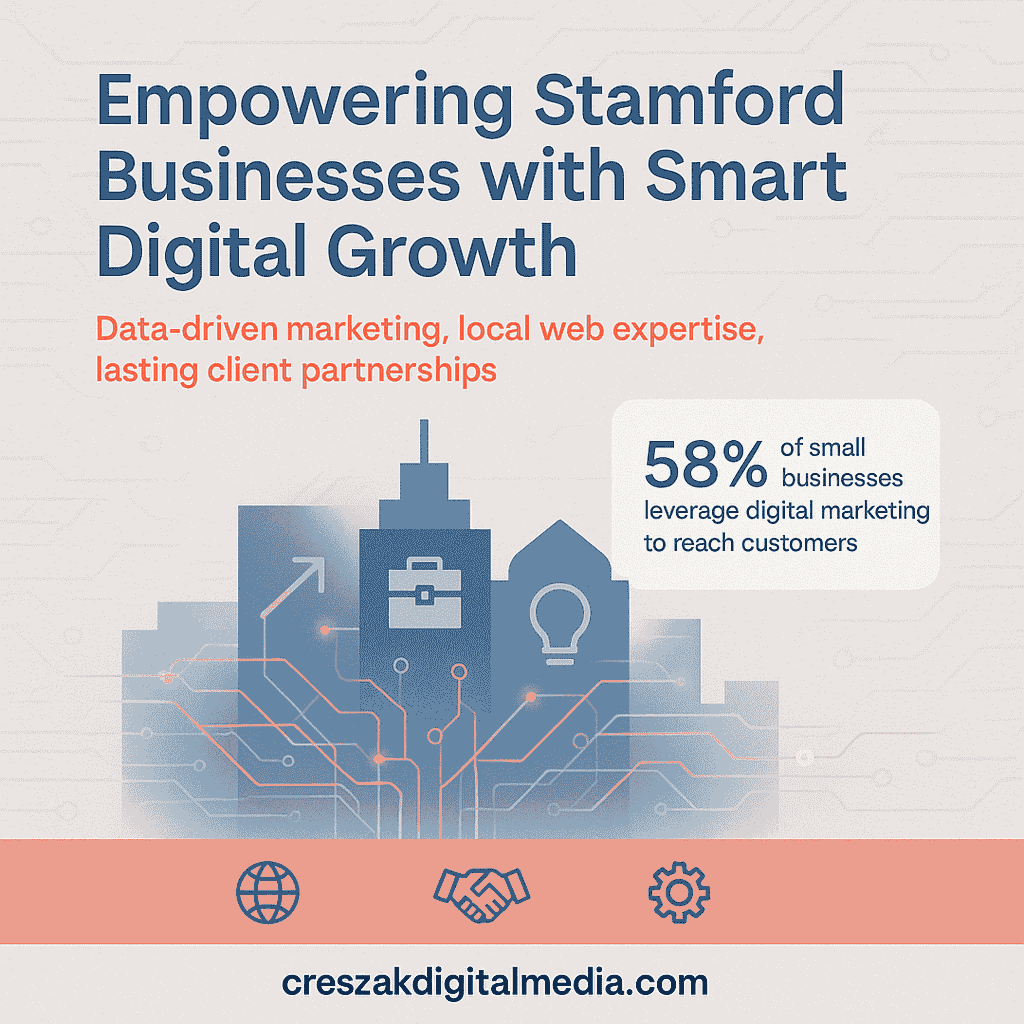 understanding professional digital marketing for stamford businesses Digital Marketing Services in Stamford explaining professional marketing support with SEO strategy by CresZak Digital Media