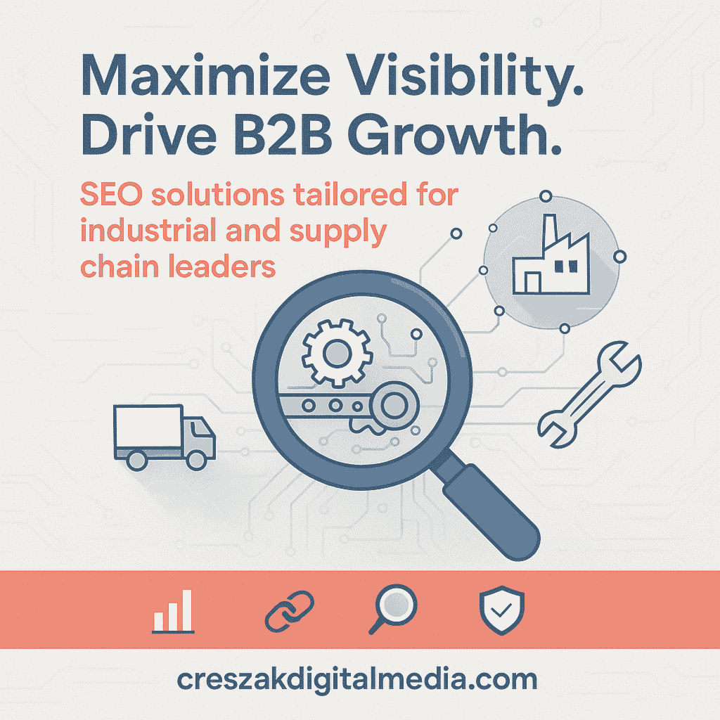 Understanding SEO services for business industry companies with B2B search strategies by CresZak Digital Media