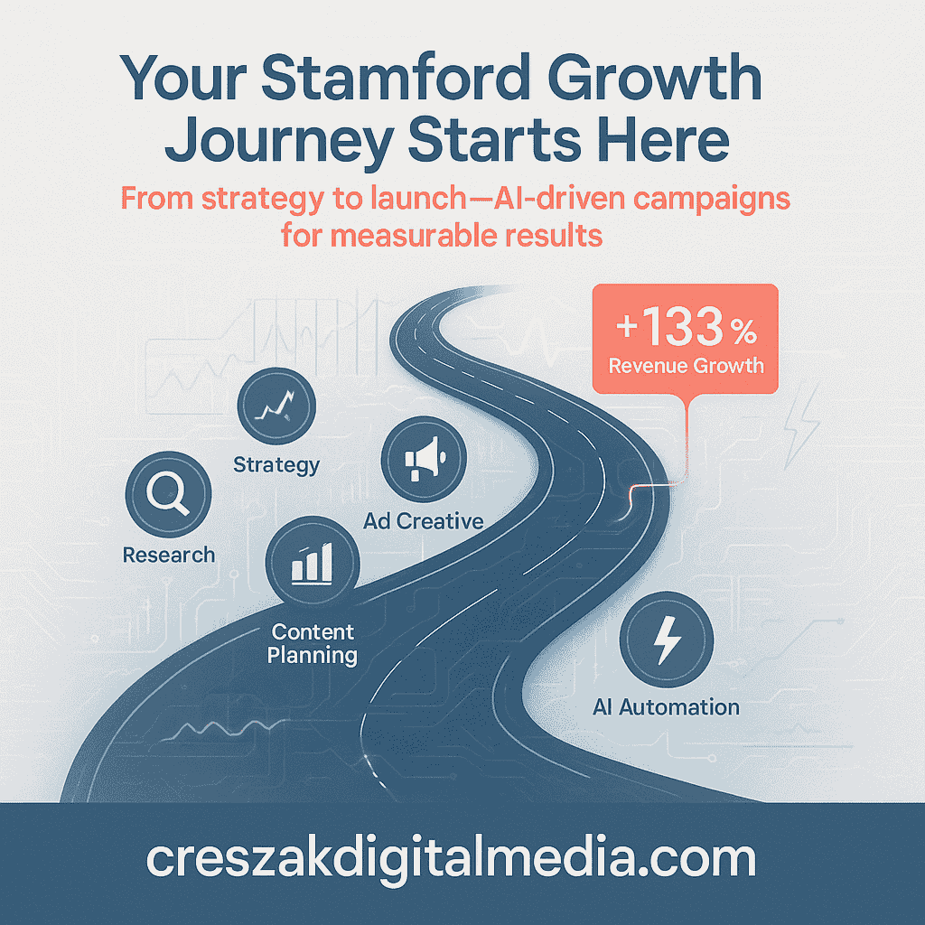 understanding the complete digital marketing campaign journey Digital Marketing Services in Stamford explaining the full campaign journey with SEO strategy by CresZak Digital Media