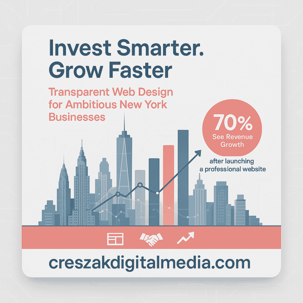 Web Design Services in New York with flexible website investment solutions for entrepreneurs by CresZak Digital Media