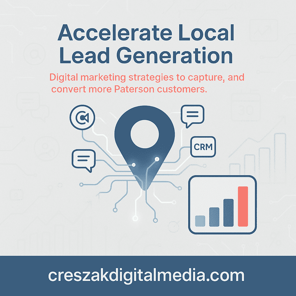 Digital Marketing Services in Paterson generating local leads through strategic SEO marketing by CresZak Digital Media